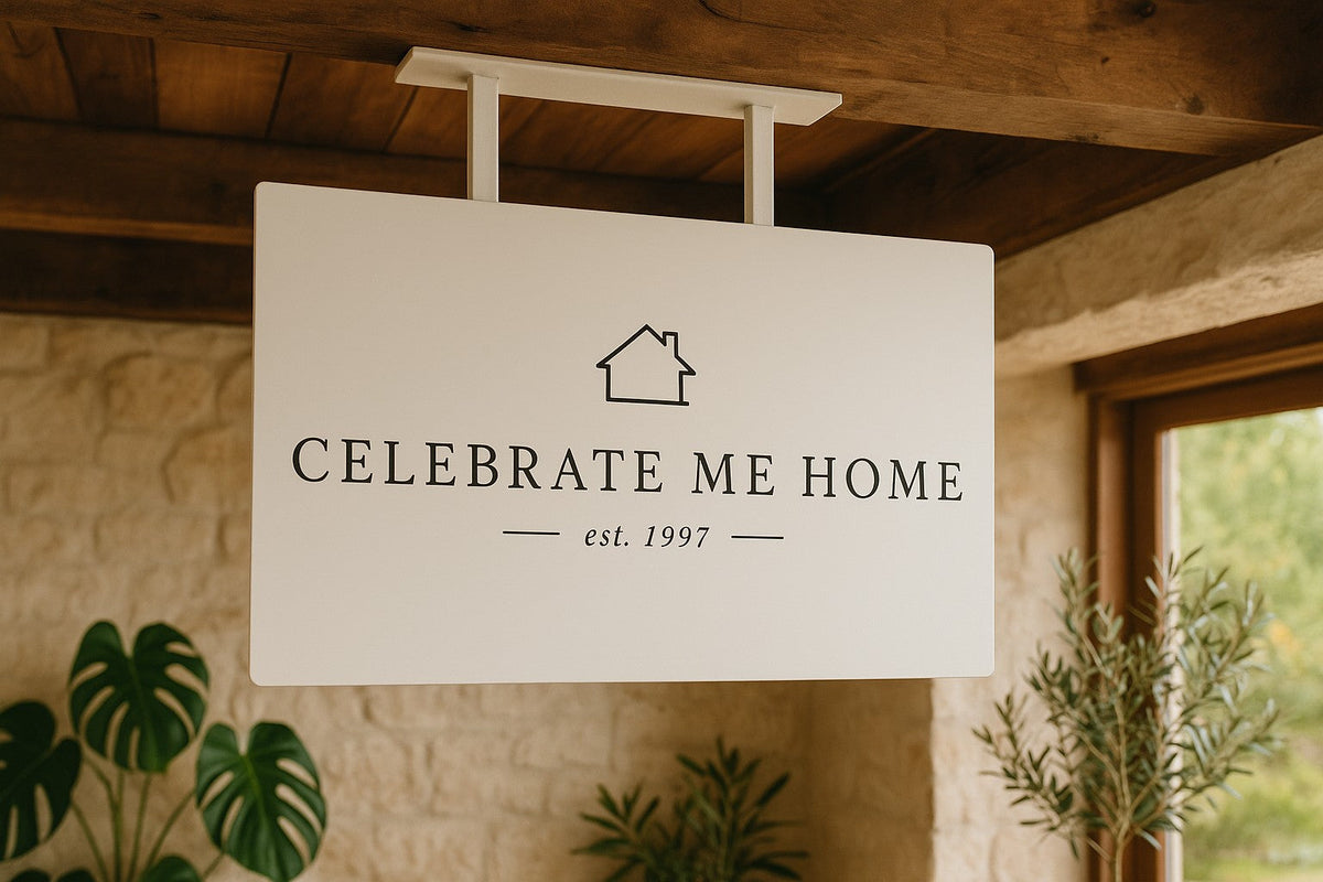 Ceiling hanging sign