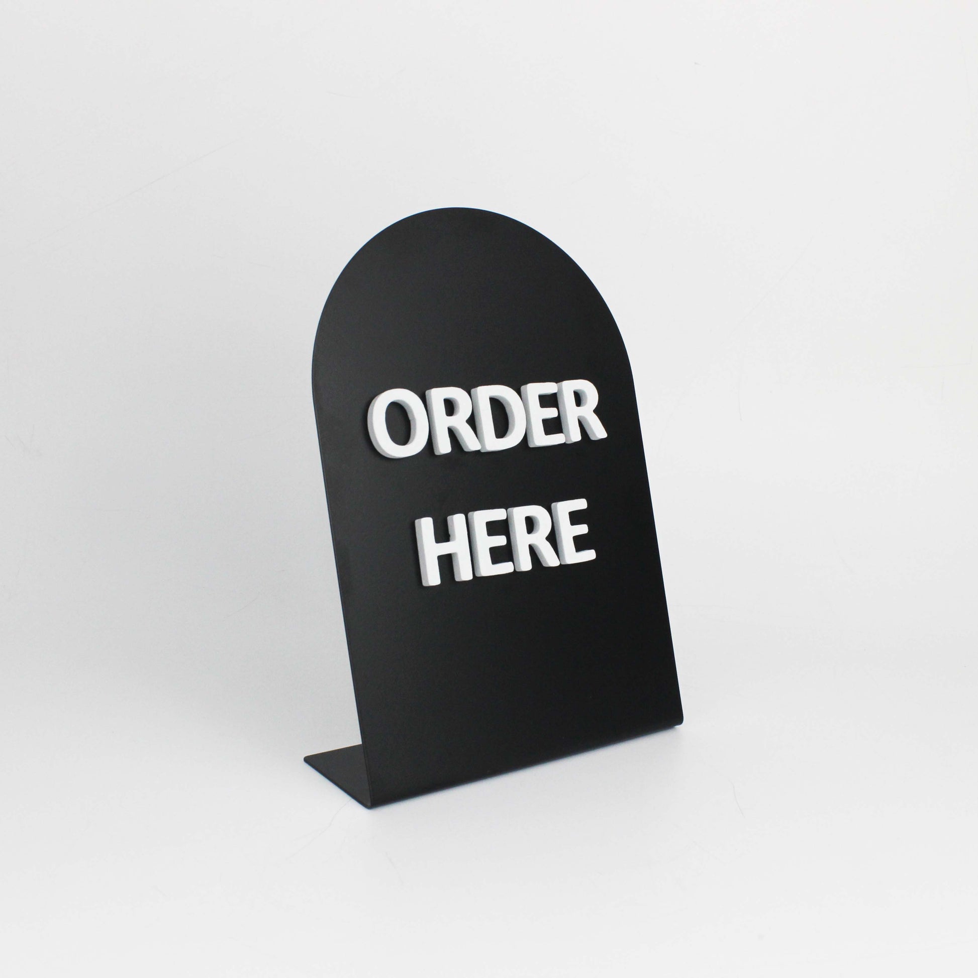 Elegant black and white metal tabletop signs with foam magnetic letters, ideal for showcasing daily specials, pricing, or custom messages. A versatile choice for cafés and restaurants.
Durable metal countertop panels featuring foam magnetic letters, designed for effortless message updates. Perfect for adding a modern touch to your café or business.
small business
beauty salon sign