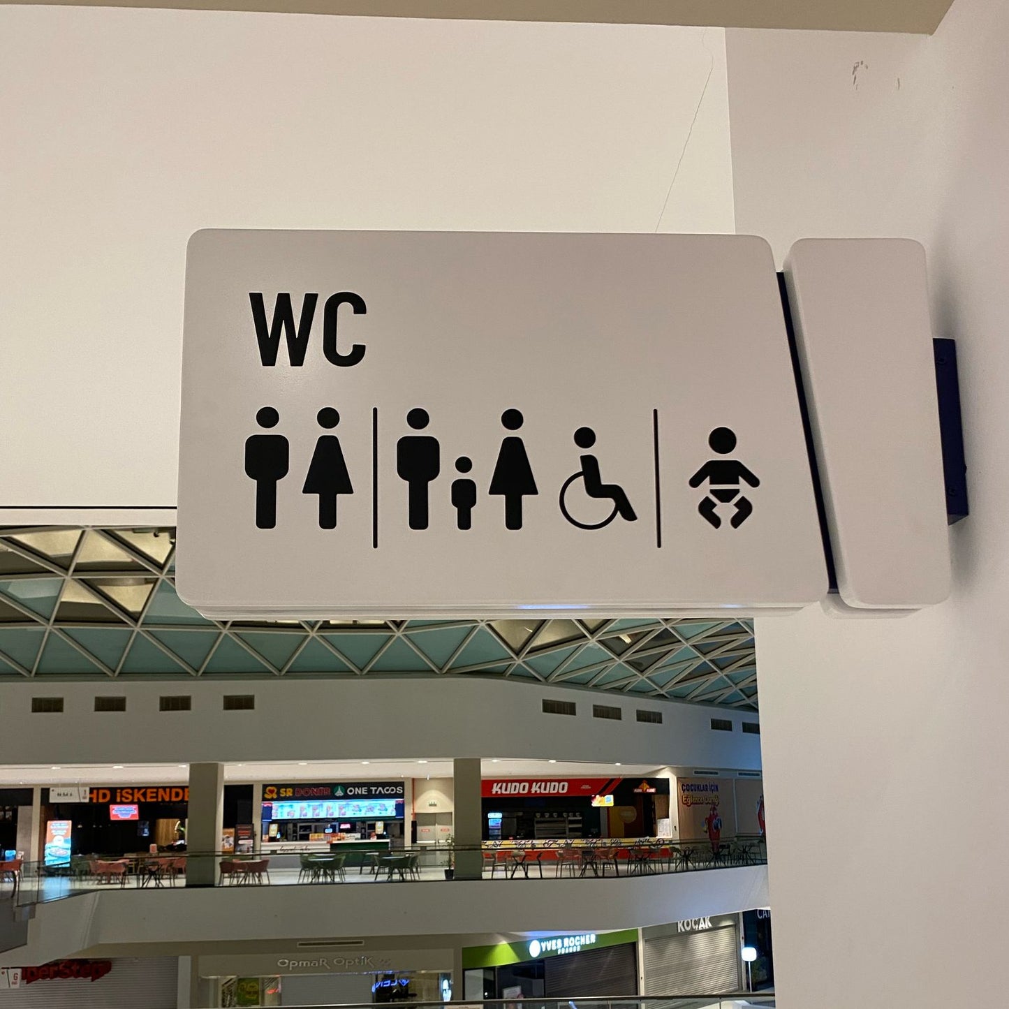 Indoor Wayfinding & Directional Signage – Wall Mounted & Hanging Signs