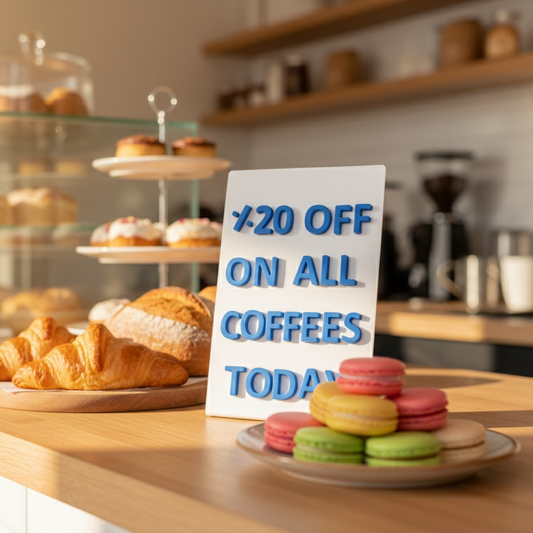 Magnetic Letters Counter Sign