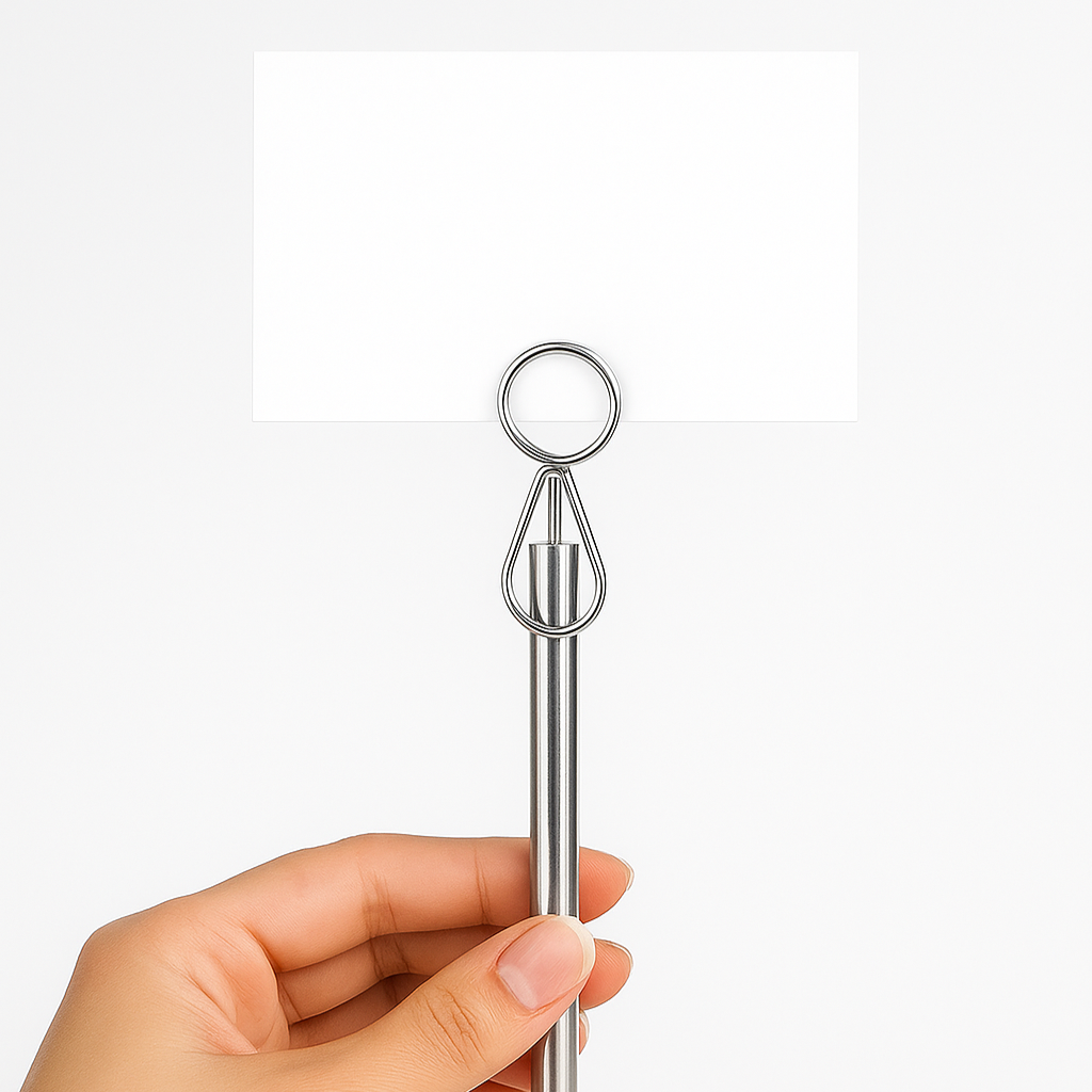 Countertop Metal Card Holder