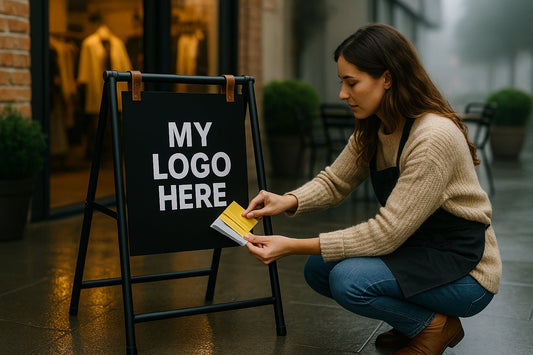 A Frame Sidewalk Sign Blank of Fully Customizable