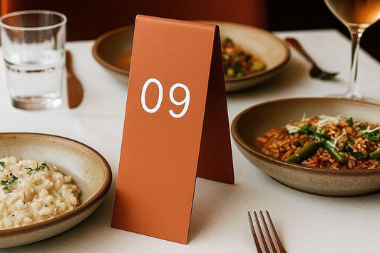 Custom Table Number Stackers