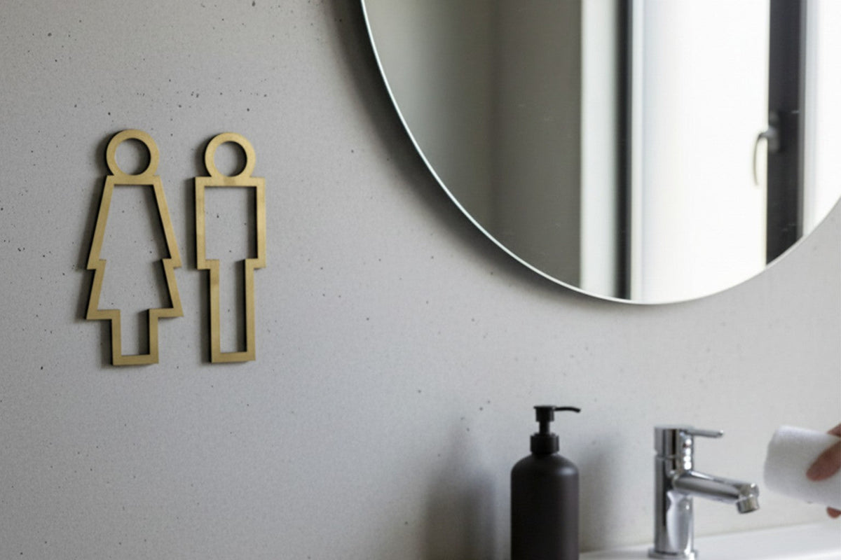 Man Woman Icon Direction Signs