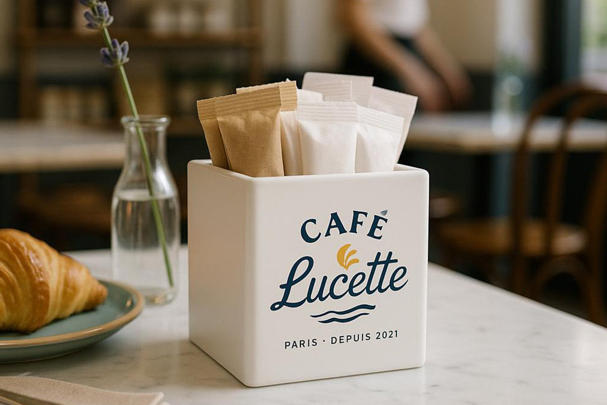 Minimalist Cutlery Napkin Holder Set (10): Modern Restaurant Table Decor