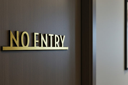 No Entry Directional Icon Sign