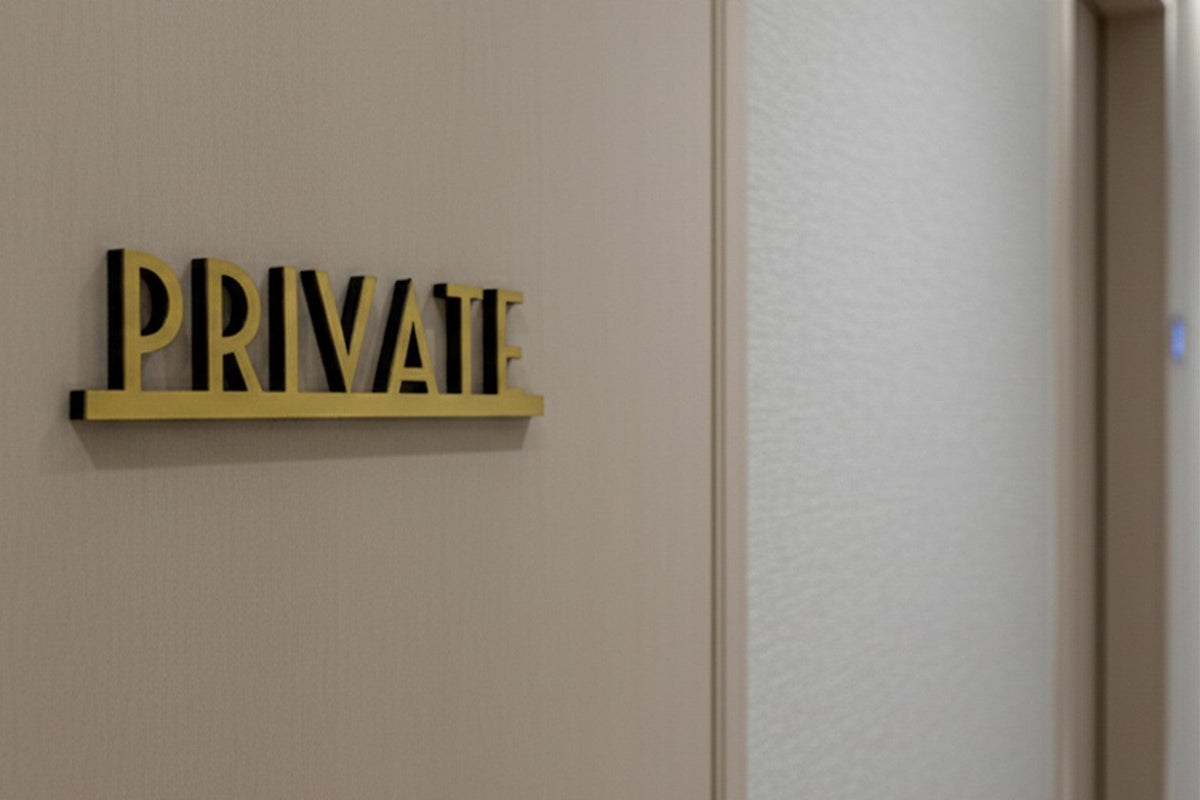 Private Room Direction Sign