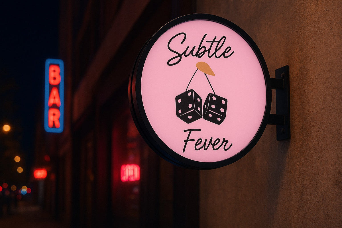Round Blade Light Box Sign
