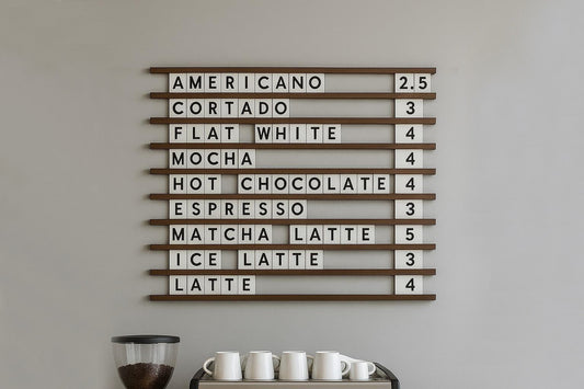 Tile Letter Menu Board