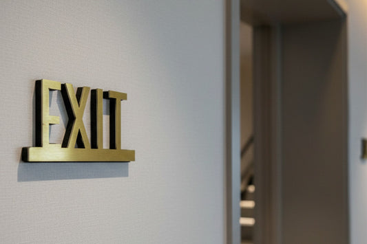 Wall Hanging Exit Sign