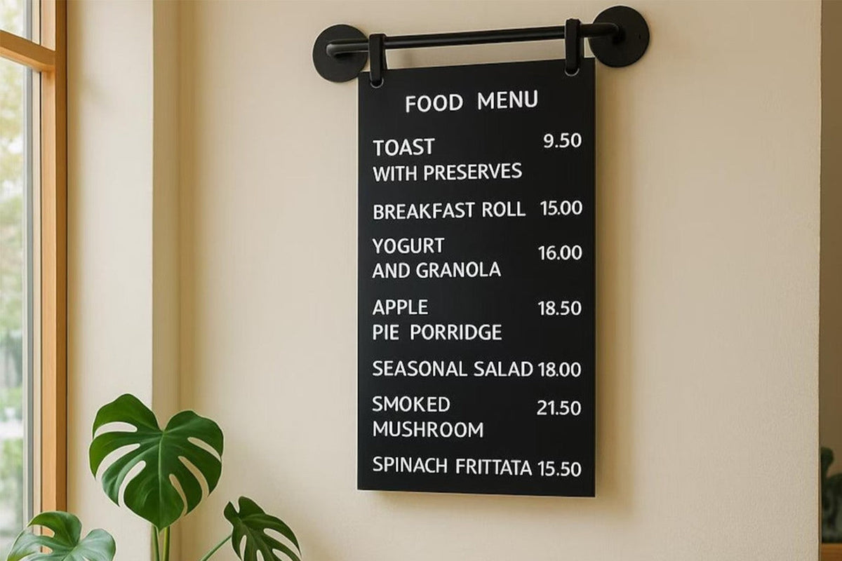 Wall Mounted Magnetic Menu Board