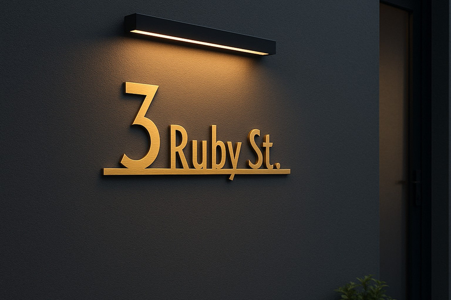 Wayfinding Numbers and Name Sign โ Modern Directional Sign - Adroniki