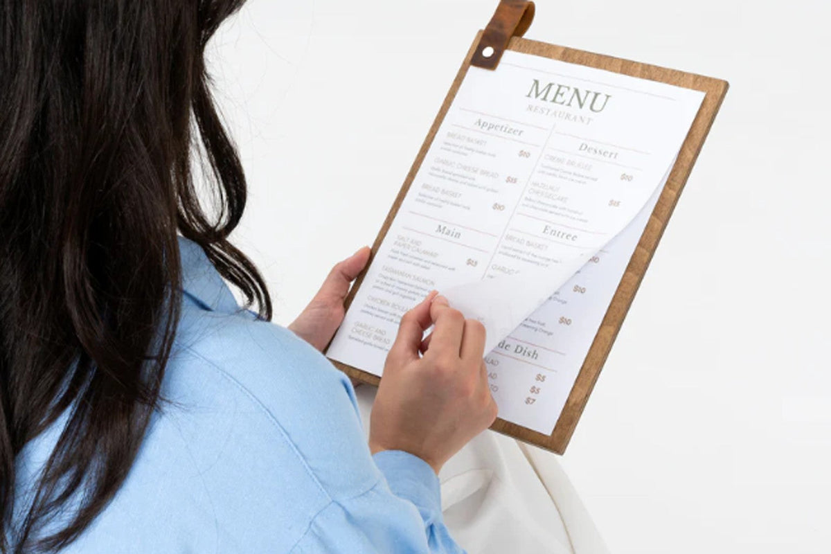 Wooden Menu Board Sign
