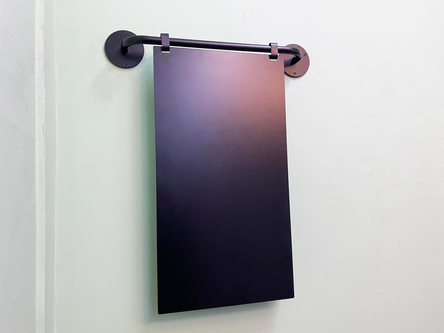 A customizable café menu board featuring magnetic letters for easy updates. This wall-mounted display helps cafes and restaurants maintain an organized, professional look while providing flexibility. Change your menu items, prices, and promotions quickly and efficiently with this versatile board.

