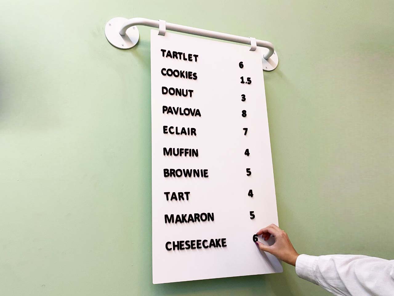 Wall Mounted Magnetic Menu Board