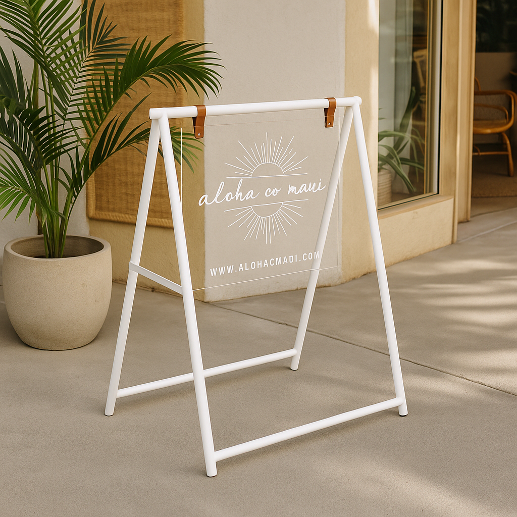 A Frame Sidewalk Sign with Acrylic Board
