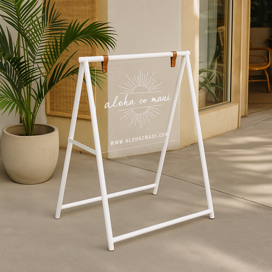 A Frame Sidewalk Sign with Acrylic Board