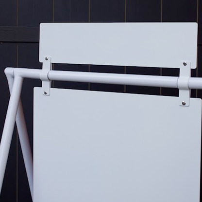 Double-sided printed A-frame sidewalk sign, used both indoors and outdoors, promotes businesses effectively. Ideal for daily menus, promotions, or event announcements, it is recognized by the keywords ‘sidewalk sandwich sign’ and ‘storefront A-frame sign.’