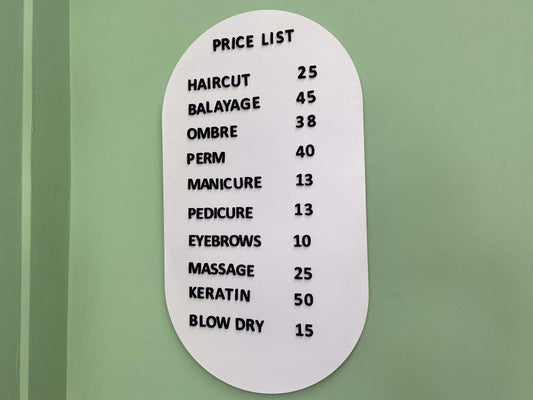"This modern wall menu display sign with magnetic letters is a versatile tool for businesses, perfect for updating price lists, announcing special offers, or sharing important announcements. It can be used as both a to-do list and a menu board, making it an essential addition to cafes, salons, and restaurants."

