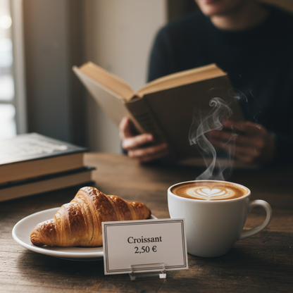 Card Holder for Name and Price Tag