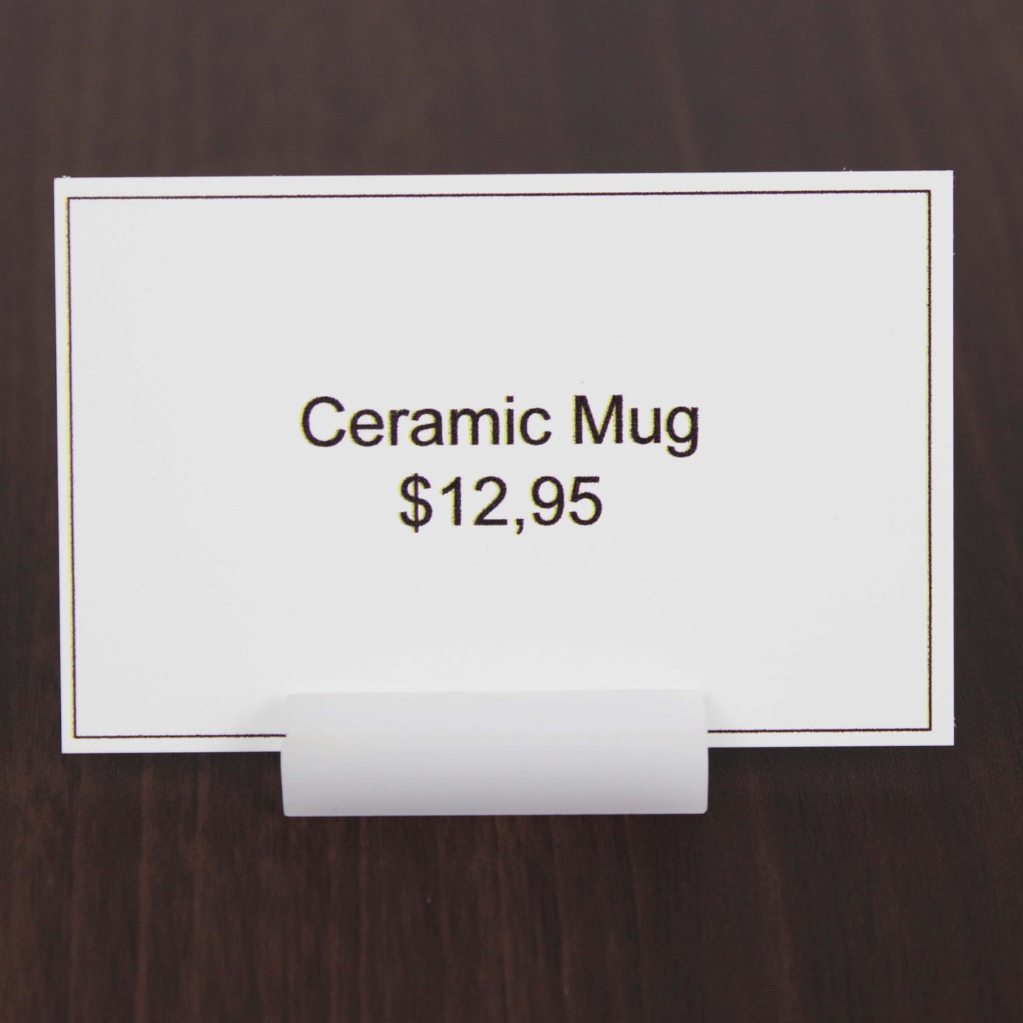 Card Holder for Name and Price Tag