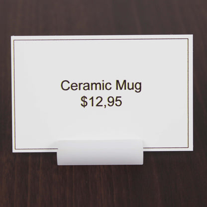 Card Holder for Name and Price Tag