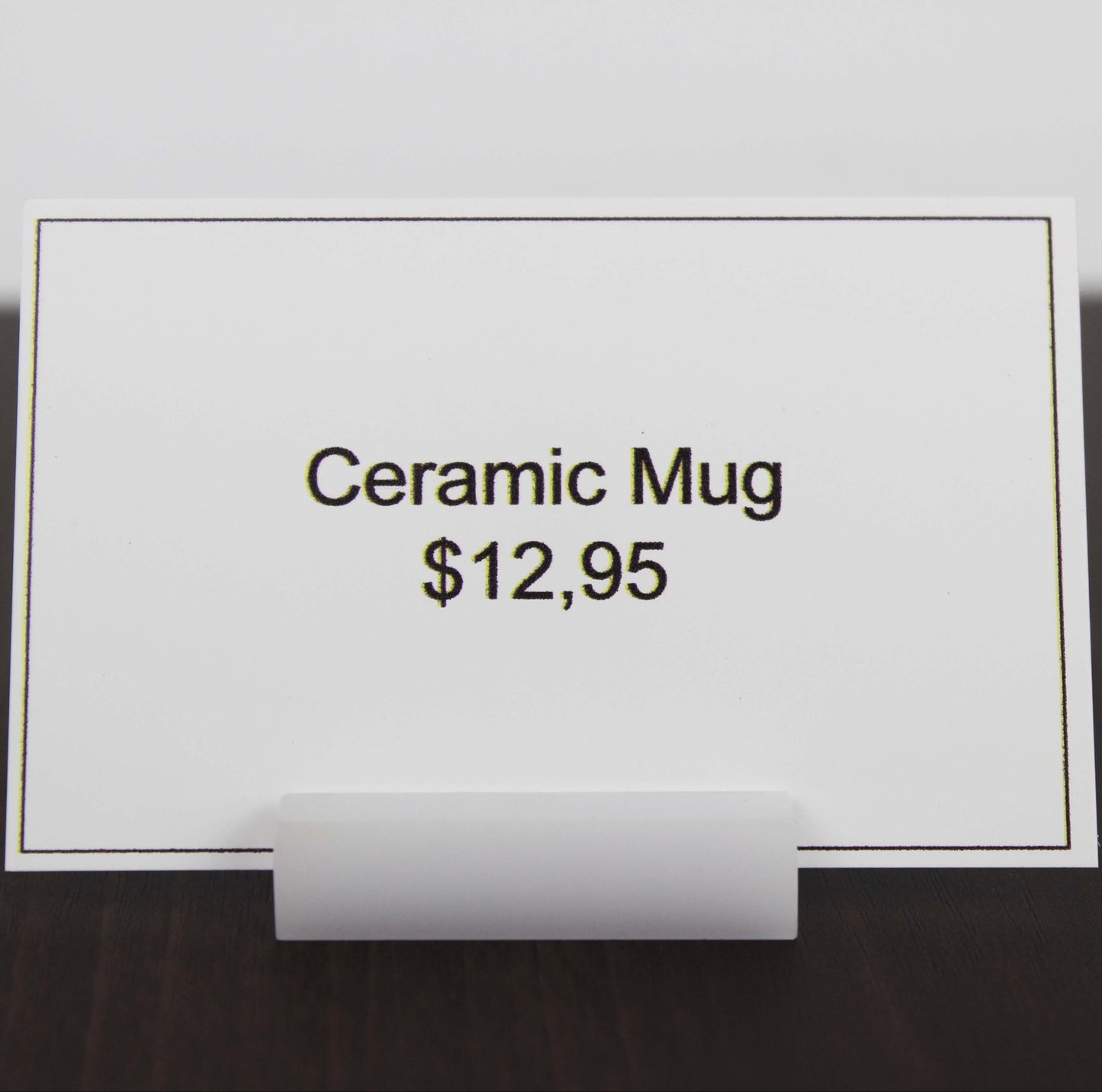 Card Holder for Name and Price Tag