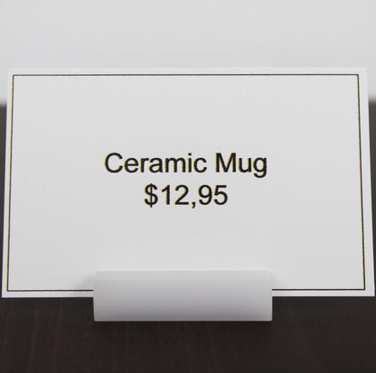 Card Holder for Name and Price Tag