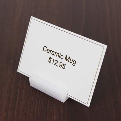 Card Holder for Name and Price Tag
