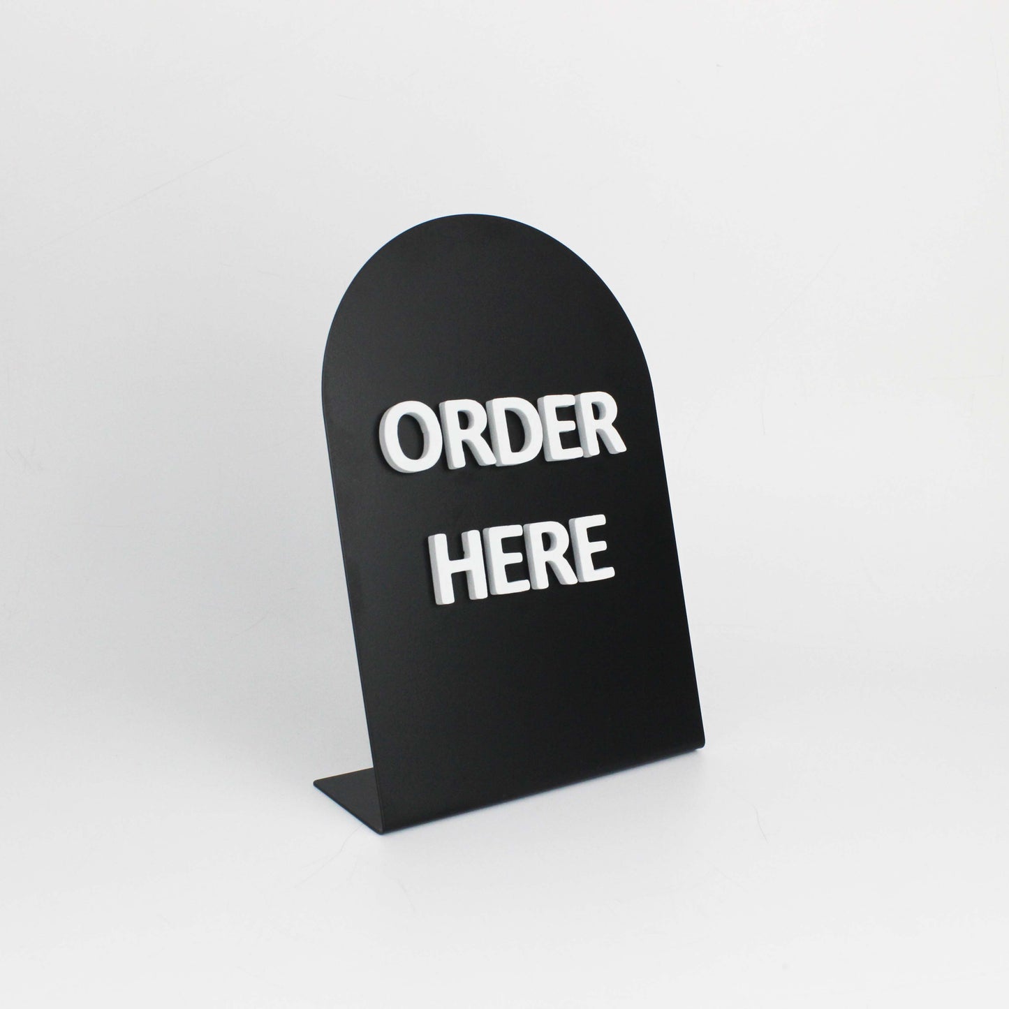 Elegant black and white metal tabletop signs with foam magnetic letters, ideal for showcasing daily specials, pricing, or custom messages. A versatile choice for cafés and restaurants.

Durable metal countertop panels featuring foam magnetic letters, designed for effortless message updates. Perfect for adding a modern touch to your café or business.
small business
beauty salon sign