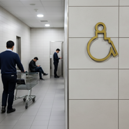 Disabled Icon Directional Sign