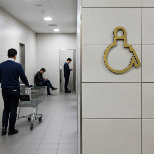 Disabled Icon Directional Sign