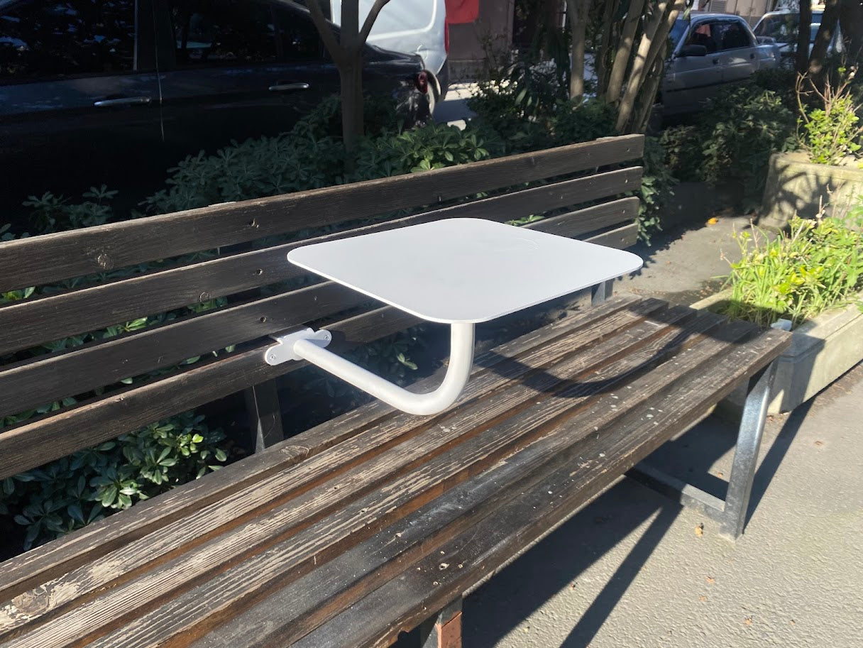 Functionality meets elegance with this wall-mounted square table. It’s ideal for small restaurants, busy coffee shops, and casual dining spots. The wall-mounted option allows for easy movement and cleaning, while the bench-mounted version ensures extra stability in high-use areas. Because of its sturdy metal construction, this table holds up to daily wear and tear, offering a reliable surface for serving food and drinks. Whether used for single diners or small groups, it adds both practicality and style to 