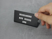 Magnetic Letters Counter Sign-Small - Stands & Letters / Black - Adroniki