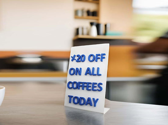 Magnetic Letters Counter Sign - Adroniki