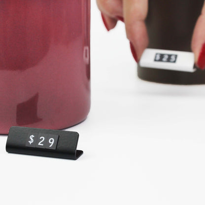 "Showcase your boutique’s attention to detail with elegant magnetic pricing tags that make updating prices fast and hassle-free."

"High-quality metal pricing tags, perfect for stylish and durable product displays."

