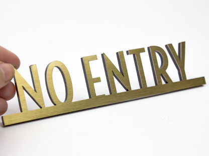 Elegant No Entry Directional Icon Design: Minimalistic and refined no entry directional icon sign that seamlessly integrates into modern office or hotel decor.