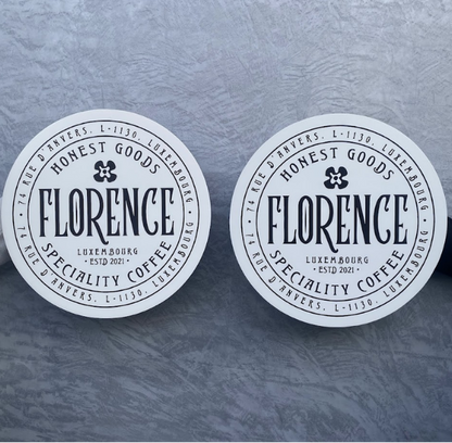 Wall Mounted Round Sign: This stylish wall-mounted round sign gives your space a professional look and effectively promotes your brand.