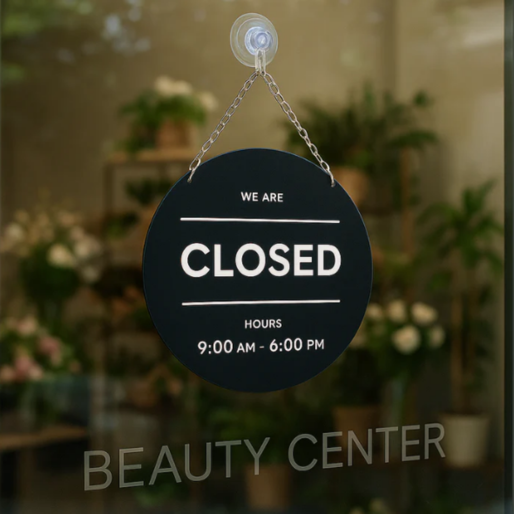 Open/Closed Sign | Personalized Hanging Sign on the Door