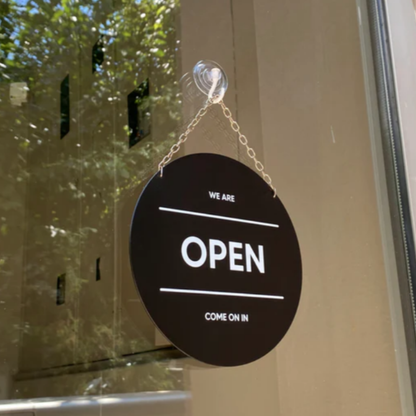 Open/Closed Sign | Personalized Hanging Sign on the Door