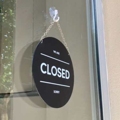 Open/Closed Sign | Personalized Hanging Sign on the Door