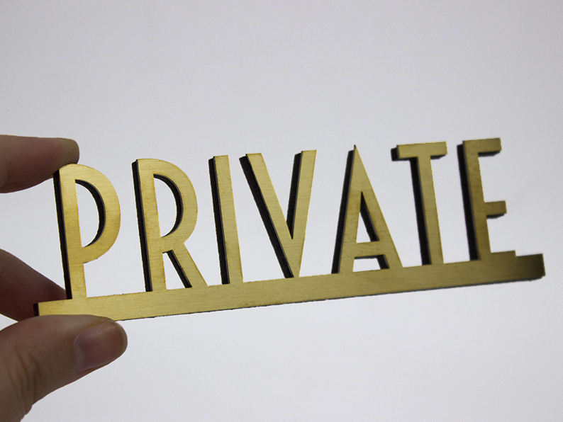 Private Room Direction Sign - Adroniki