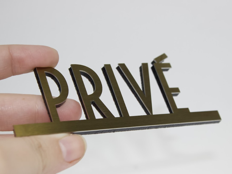 Prive Signs Prive Room Directional Sign - Adroniki