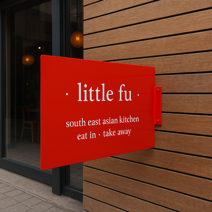 Slim Rectangular Blade Sign – Lightweight, Double-Sided Business Sign