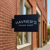 Custom Rectangular Blade Sign: Attract Attention from All Angles - Adroniki