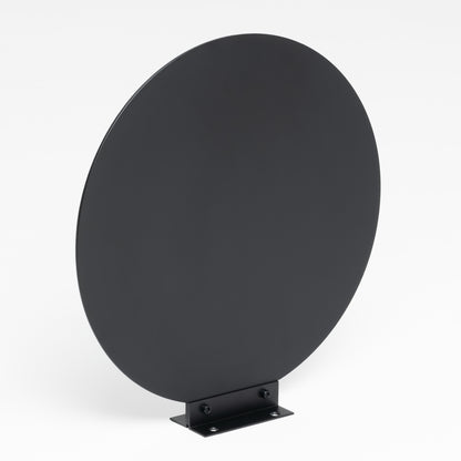 Our customizable round blade sign features double-sided printing with options for personalized size, color, and logo. 
Perfect for storefronts and cafes, this high-quality sign is an excellent branding tool. Made from durable metal, it’s suitable for both indoor and outdoor environments.