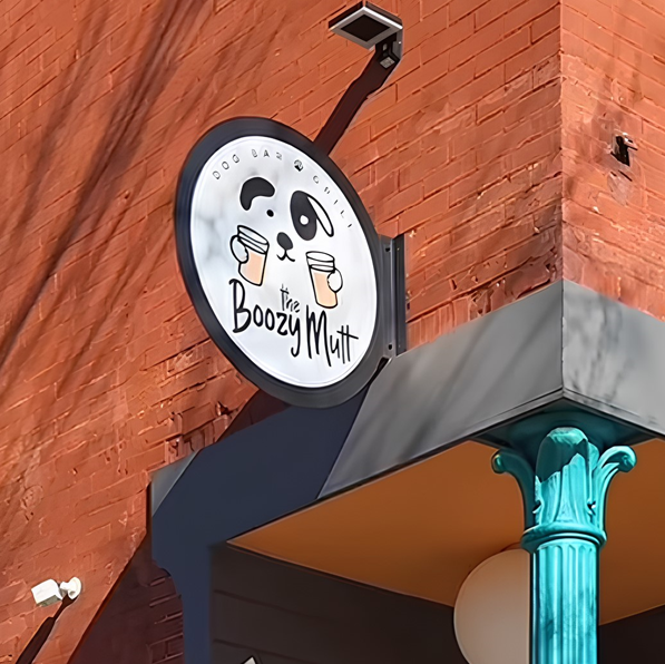 Our versatile round blade sign features double-sided printing and allows for custom sizing, color, and logo. Ideal for small businesses, cafes, and restaurants, this high-quality sign effectively promotes your brand. Made from durable metal, it’s designed for both indoor and outdoor applications.
