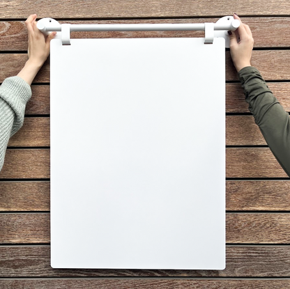 Wall-Mountable: With its practical design, this wall-mounted sign enhances visibility without taking up space.

