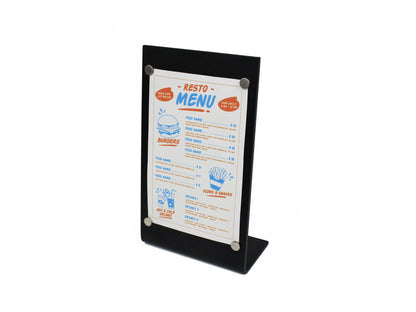 magnetic menu tabletop metal counter sign board Ideal for cafes, restaurant bistros, and hotels seeking a polished look.

