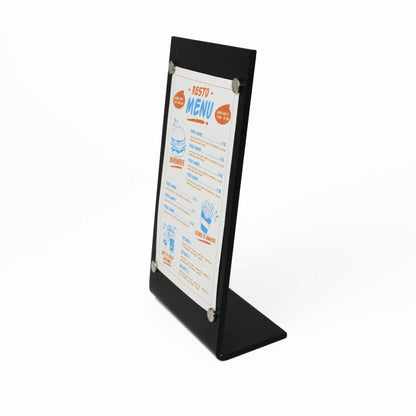 Perfect for daily menu updates in busy dining establishments.

Elevate your space with a stylish stand, perfect for organized menu displays.

